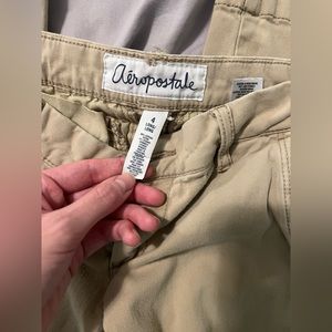 Khaki uniform pants, bootcut